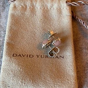 David Yurman Pink Rose Quartz Earrings